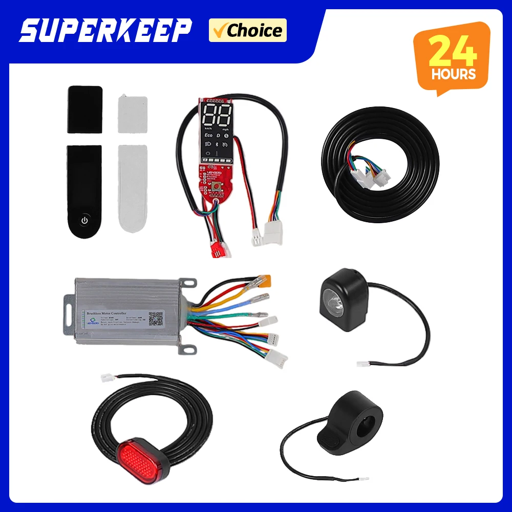 DC36V 350W Brushless Motor Controller for XiaoMi M365 1S Pro Electric Scooter Kit Dashboard Accelerator LED LENZOD Display Set