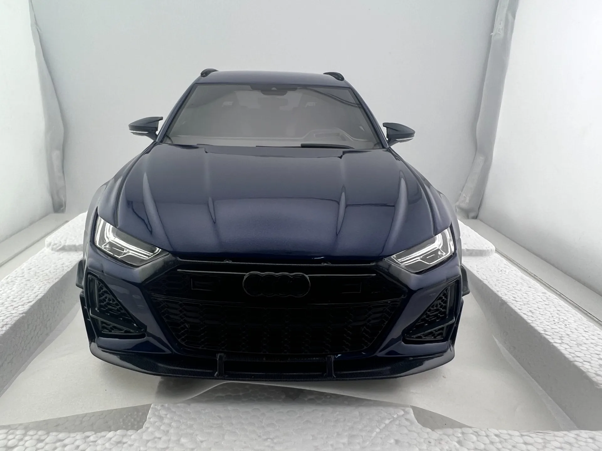 Topspeed – modèle de voiture en résine bleue, échelle 1/18, Audi RS6 ABT
