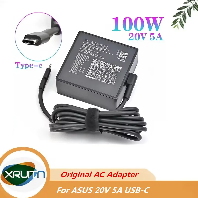 Original ROG 100W A20-100P1A Laptop Charger Type C AC Adapter Power Supply For Asus C424MA C425TA C436FA G713IH G513QH UN540
