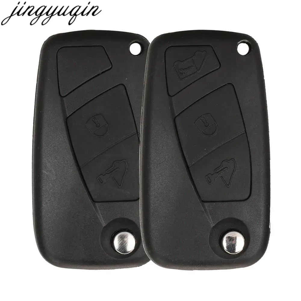 Jingyuqin Afstandsbediening Autosleutel Geval Shell Voor Fiat Bravo Liena Stilo Jumper Punto Ducato Ypsilon Iveco Daily 2006-2011 2/3 Knop GT10