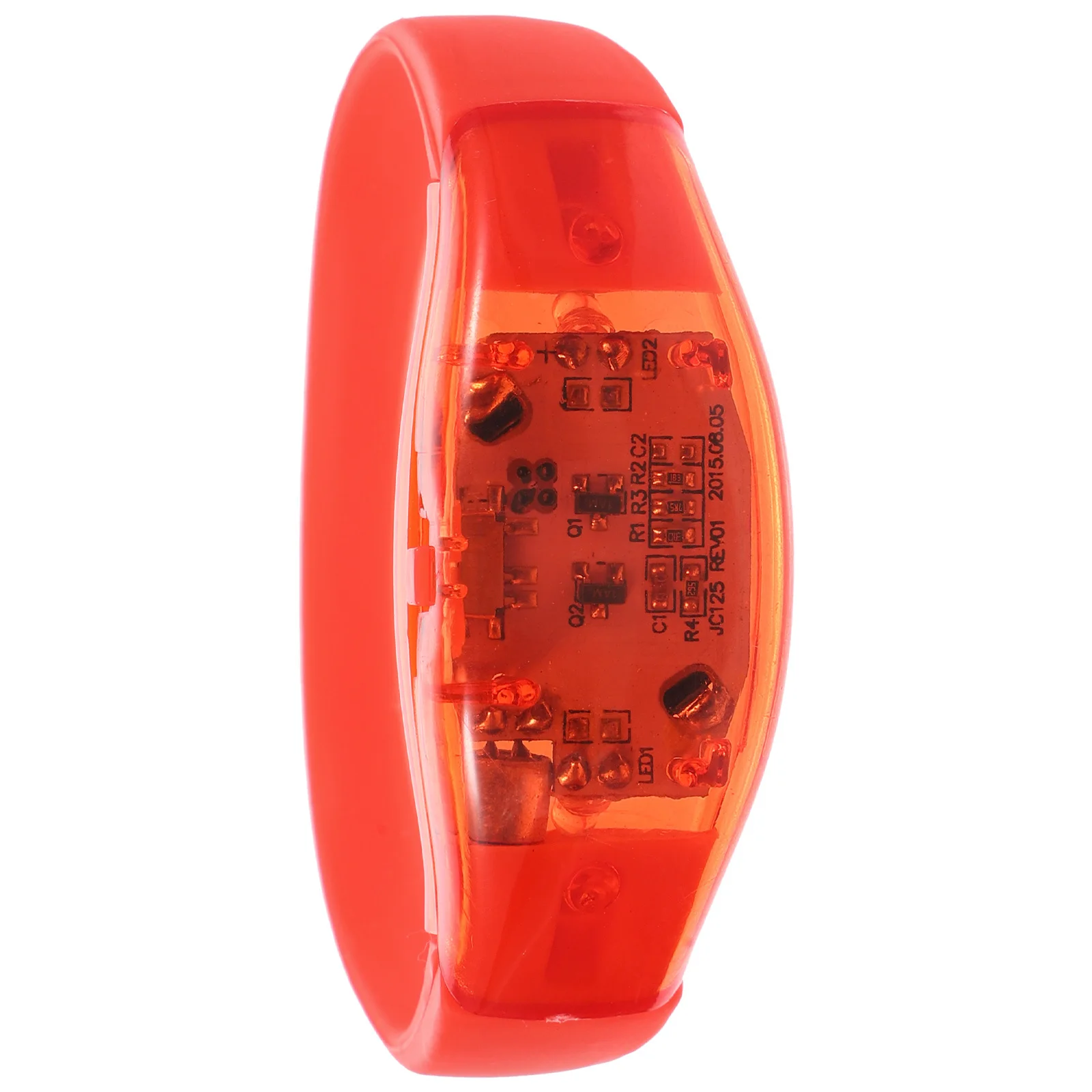 

1Pcs Voice Controlled LED Flash Bracelet Bright Light Up Wristband for Festival Party Concert Night Outdoor Activities Red