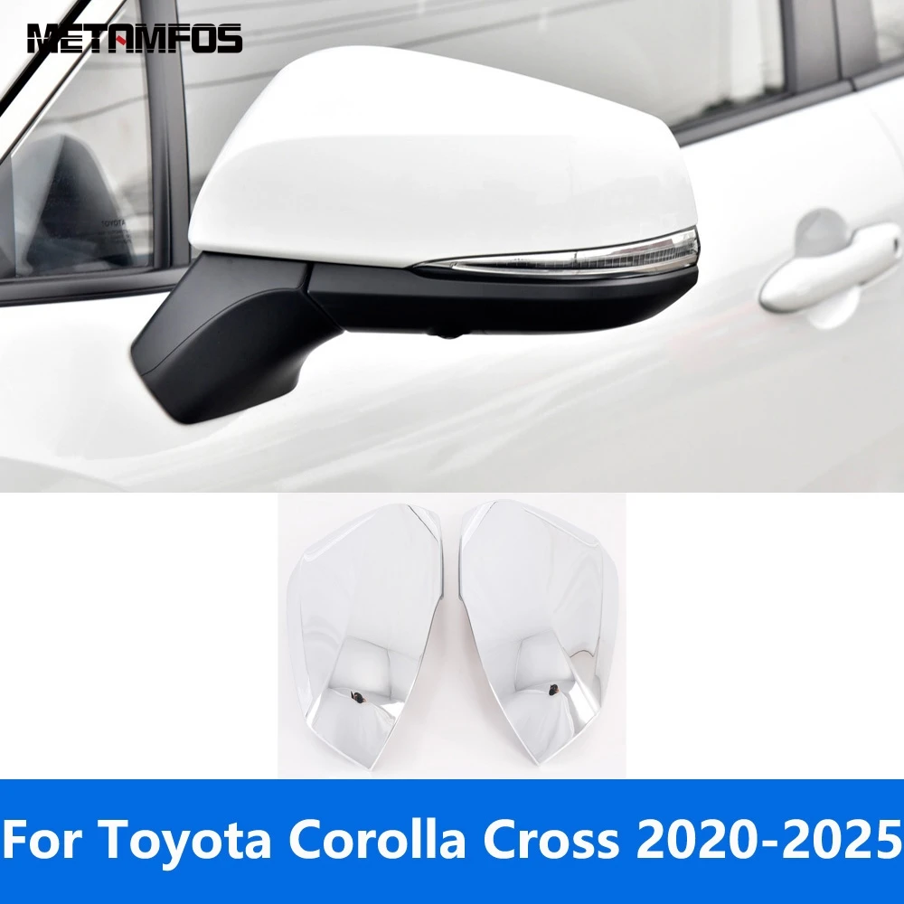 

Rear View Side Mirror Cover Trim For Toyota Corolla Cross 2020 2021 2022 2023 2024 2025 Carbon Fiber Protection Cap Accessories