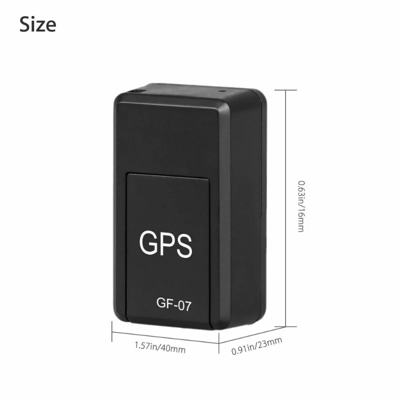 Mini GPS magnético GF07 localizador de carro em tempo real rastreador GSM/GPRS dispositivo de rastreamento