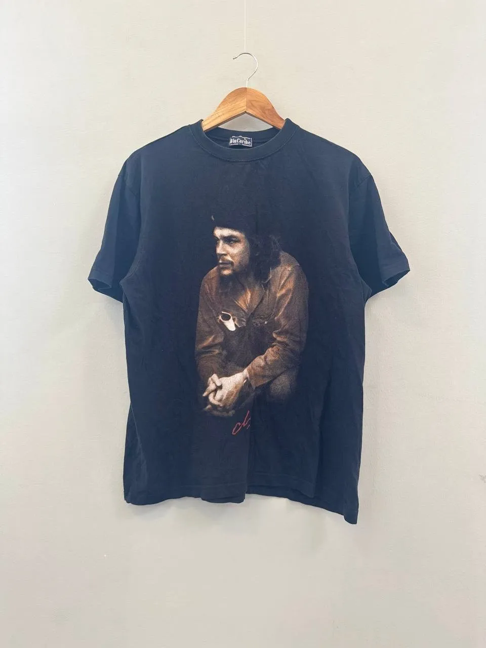 Maglietta Vintage 90X Che Guevara Blu Caribe Big Logo Large