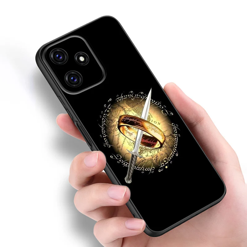 The L-Lord of the R-Rings Black Phone Case For Redmi 10 Prime A1 A2 Plus K30 K40 Gaming K60 Pro 9 9A 9C 9T 10A 10C 12 12C 13C