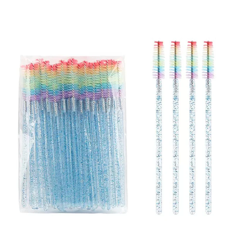 50PCS Special Eyelash Removal Brush Cleaning Brush Drink Straws Brush Lipline Cotton Brush for Household Clean Tool
