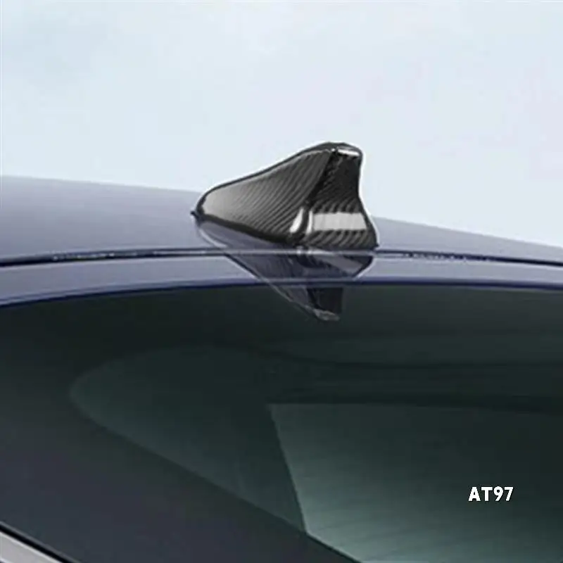 

Car Real Carbon Fiber Shark Fin Exterior Modified Antenna Cap Cover Accessories For Kia Stinger 2018-2023