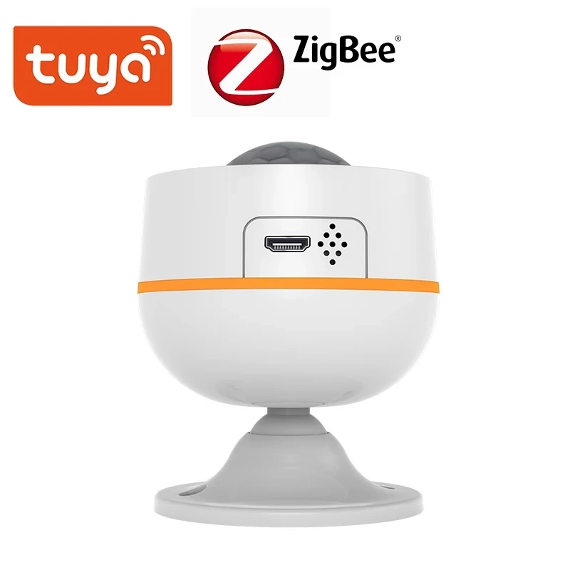 Tuya-Detector de movimiento ZigBee 3,0 PIR, batería integrada de 5V, 1A, alimentación USB, Sensor inalámbrico de presencia humana, aplicación Smart