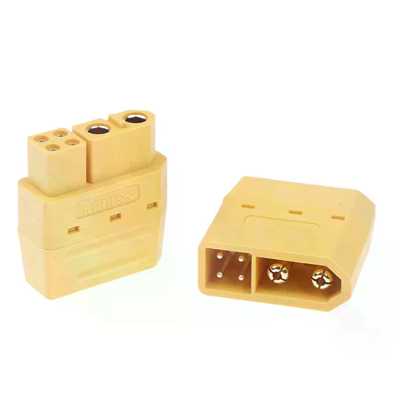 /Cna/XT60 (2+4) Male Female Plug Connector With Signal Pin And Sheath Solder Wire Model Accessories 1pair