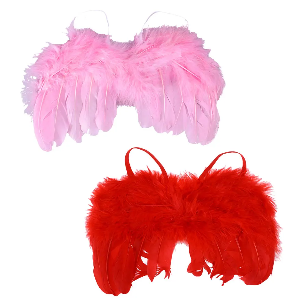 

2PCS Angel Wing for Toddler Halloween Costume Newborn Girl Photoshoot Cosplay Safe Material Soft Design
