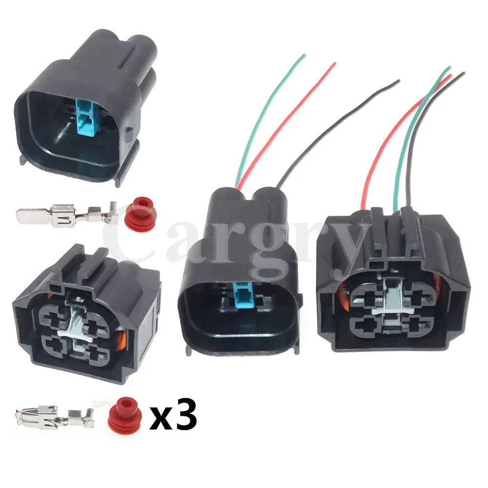 

1 Set 3P AC Assembly Automobile Cable Connector for BMW X1 X3 E90 E92 F18 F02 Car Electronic Fan Plug Auto Large Current Socket