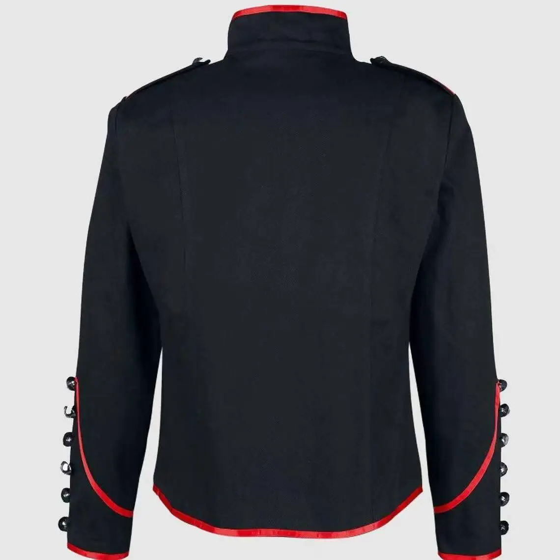 Medieval Retro Gothic Military Jacket Halloween/party Cosplay Steampunk Style Zipper Men's Coat Stage Performance Costumes