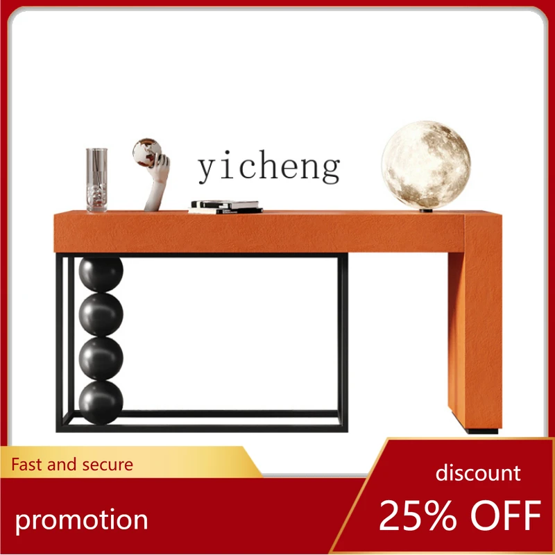 

CZ Console Modern Minimalist Entrance Side View Sets of Silent Style Advanced Sense Strips Console Tables