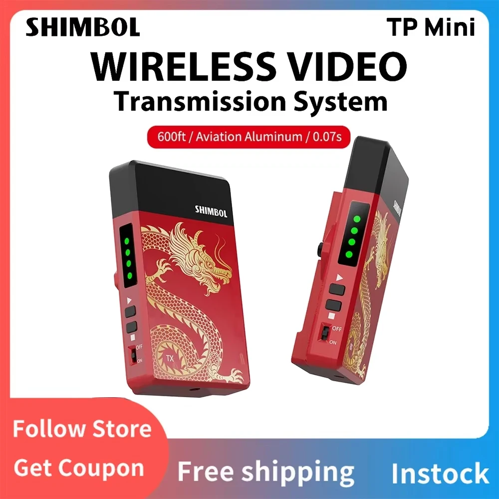 SHIMBOL TP Mini 600ft Авиационная алюминиевая профессиональная беспроводная система передачи видео поддерживает 1080P до 200 м