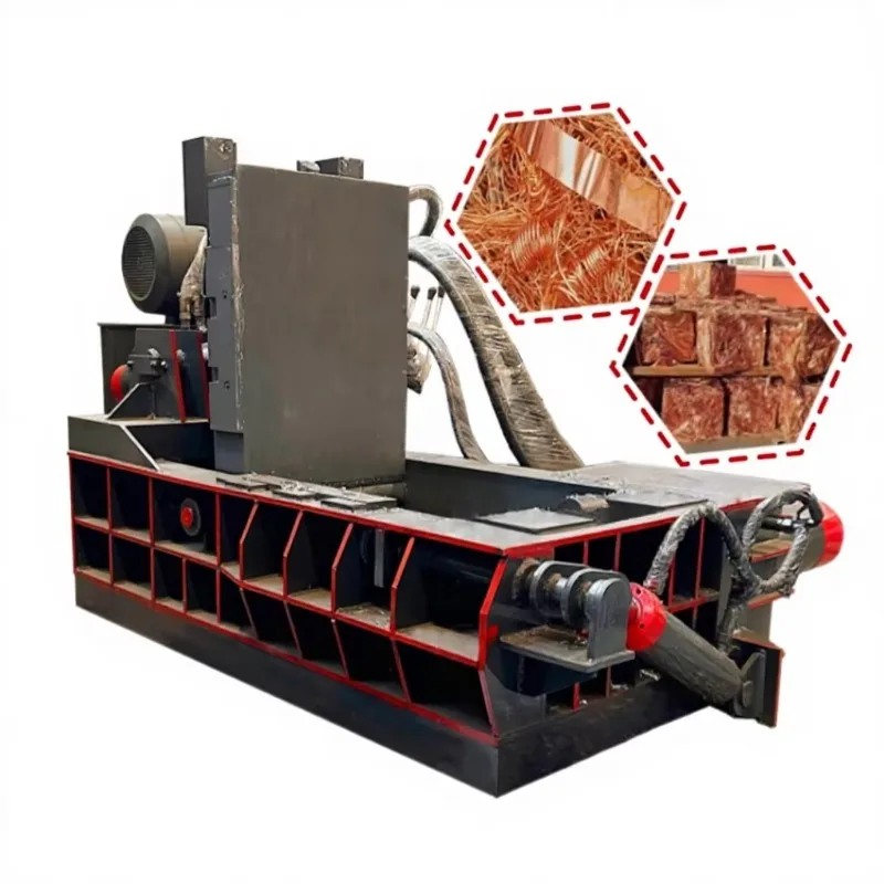 

YG Customized Horizontal Aluminum Scrap Press Machine Scrap Iron Baler Hydraulic Press Scrap Metal Cans Press Baler Machine