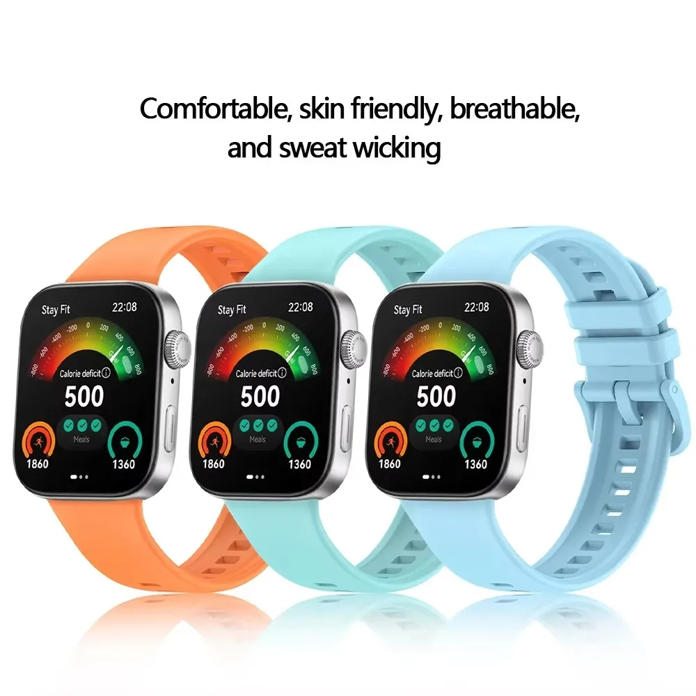 Hot watch band Silicone For Huawei Watch Fit 3 Official Band Colorful Buckle Bracelet  For Huawei Watch Fit 3 Correa Accessories