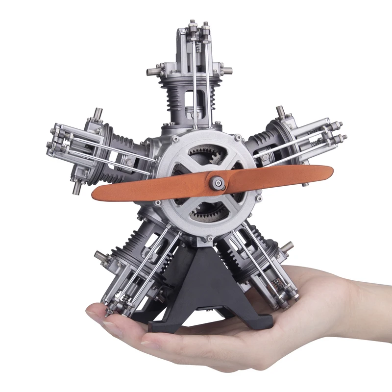 

230 pieces+3d DIY star five cylinder engine metal mechanical art assembly pendulum engine adult student