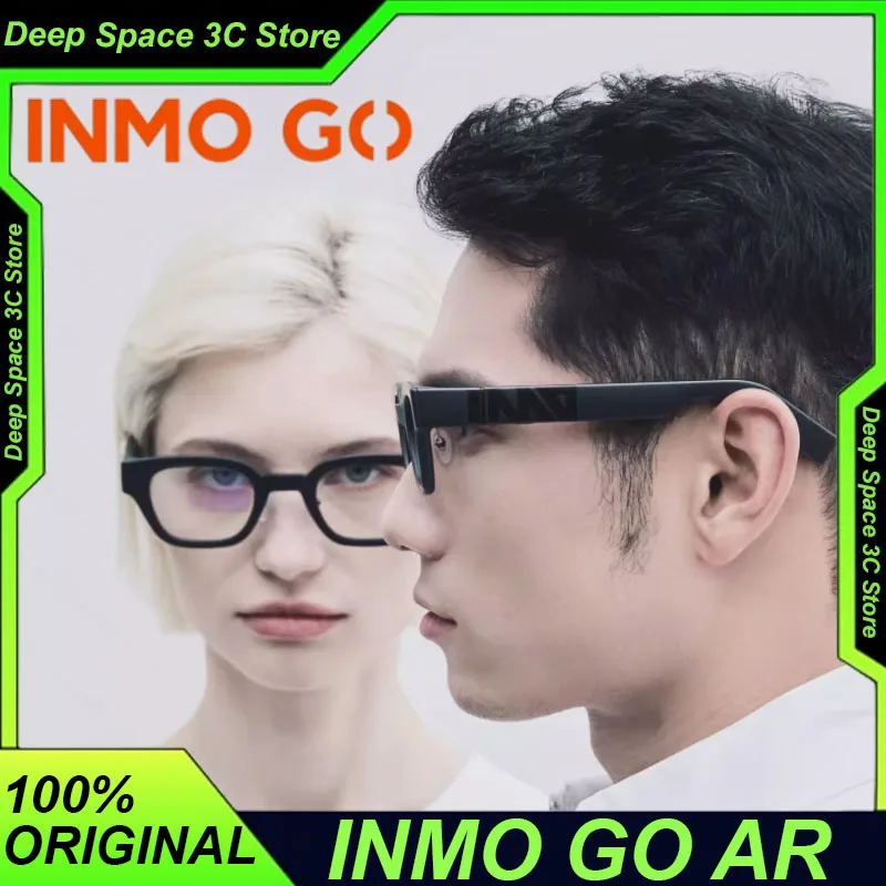 INMO Go AR AI Assistant Glasses Wireless Smart Glasses for Offline Translation Simultaneous Translation Teleprompter Customized