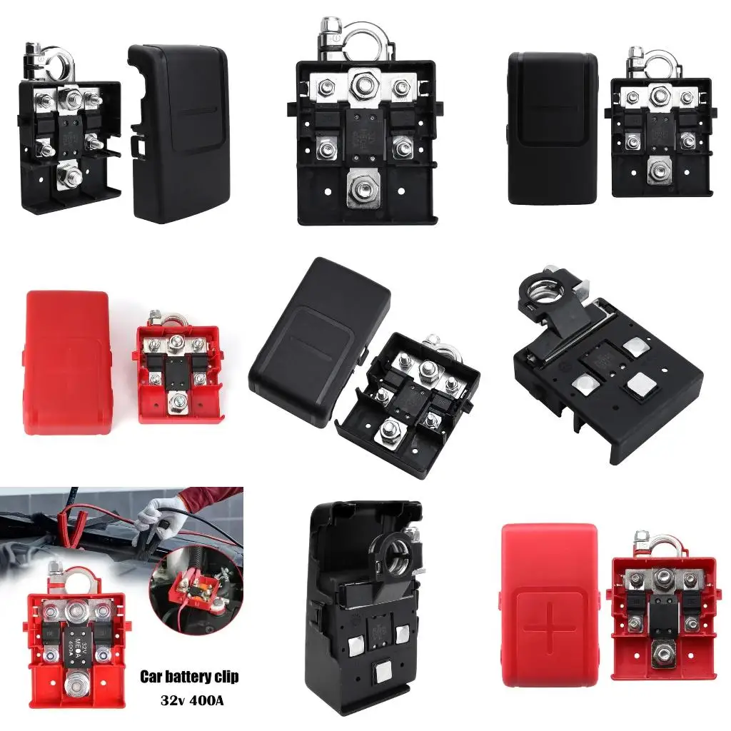

87HE 32V/400A Reliable Motorhome Battery Terminals Connector Fuses Box Simple Installs