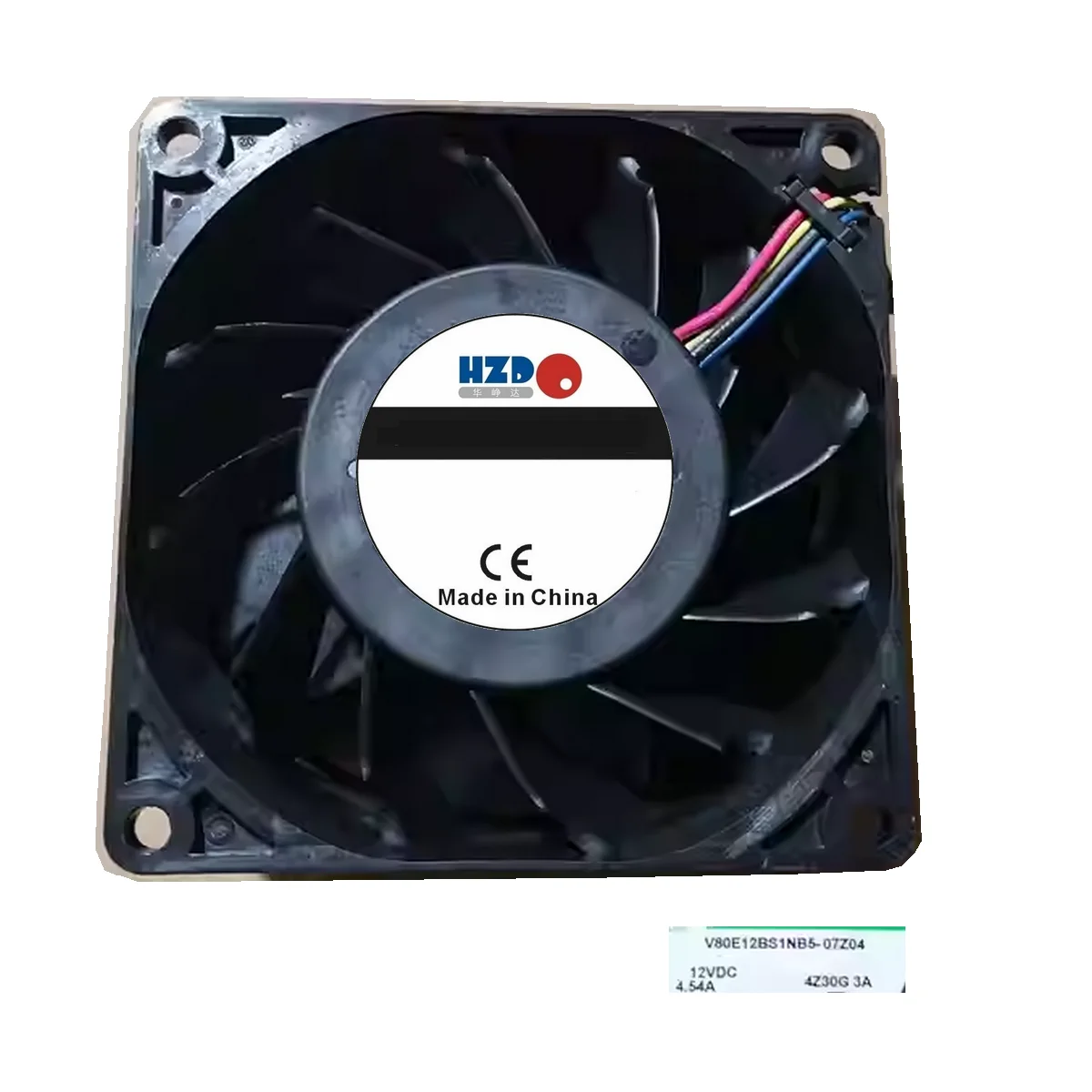 V80E12BS1NB5-07 DC12V 4.54A 80x80x38MM 8cm 4Lines Computer Server Cooling Fan