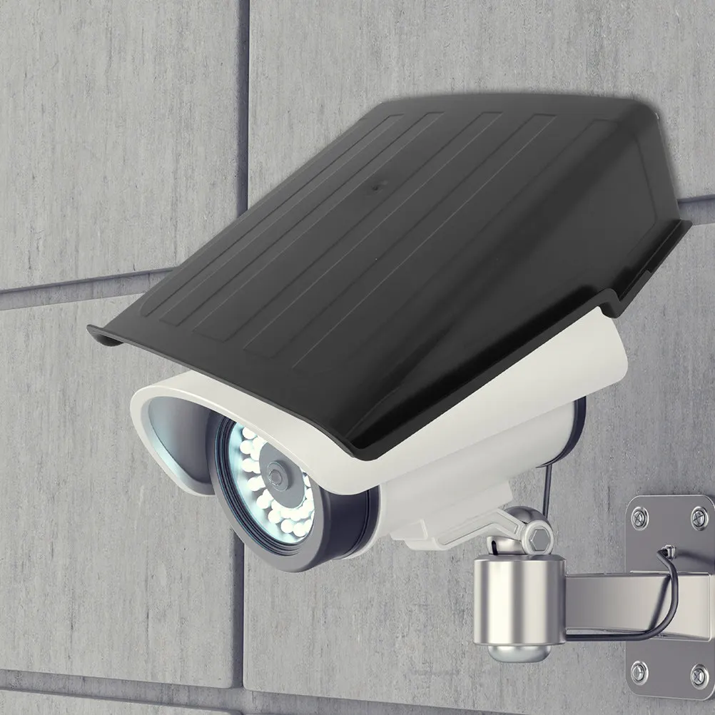 2Pcs Outdoor Camera Protective Cover Shield Waterproof Plastic Security Camera Rain Guard Sunshade for Dome Bullet