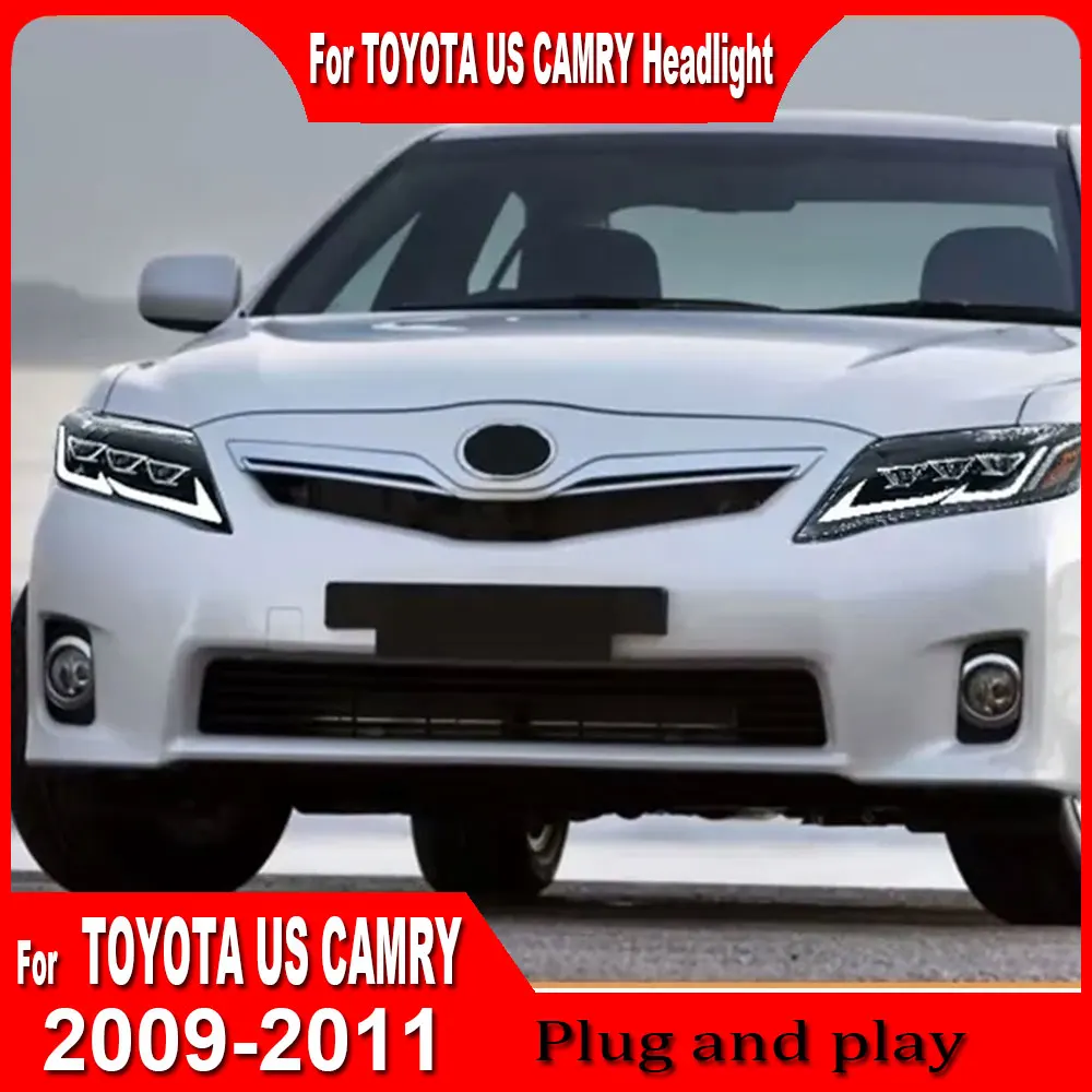 

Car Headlights For Toyota Camry US Version 2009-2011 Headlight LED Projetor head Lamp Daytime Running Light Auto Accessories