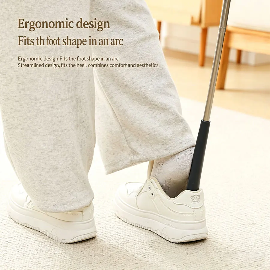 1pcs, Long Handled Stretchable Shoe Puller, Portable and Durable for Home Use, Can Be Lifted Without Bending Over When Going Out