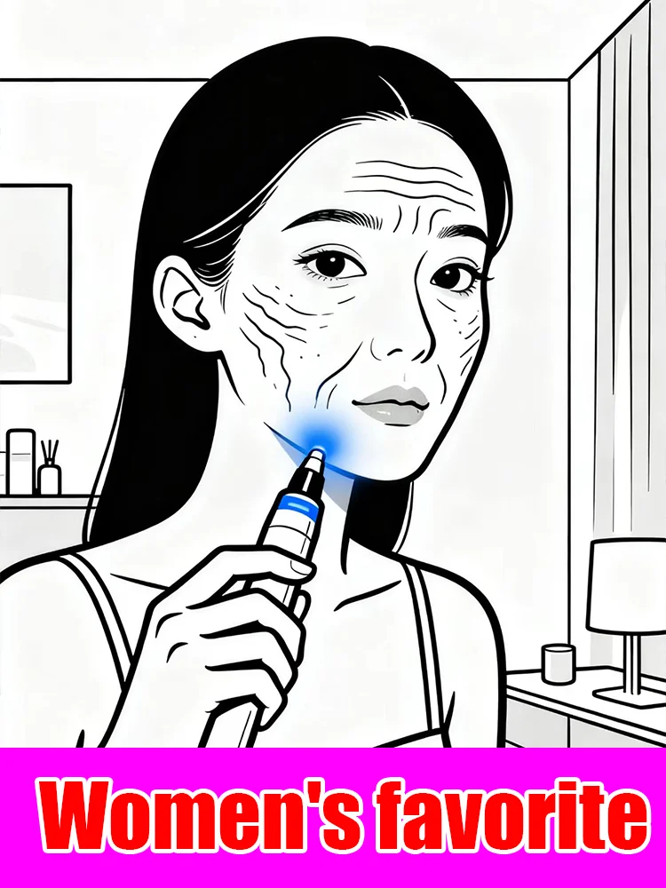 여성들은 얼굴 관리를 위해 블루 라이트 펜을 좋아합니다