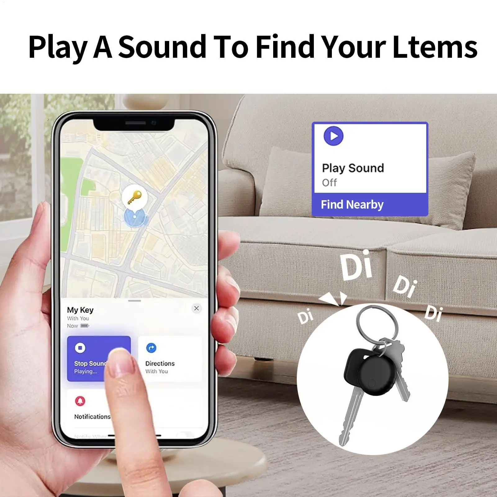 Localizador de chave inteligente rastreador pequenos gadgets com som para pet viagem bagagem mochila compras diário deslocamento casa carteira