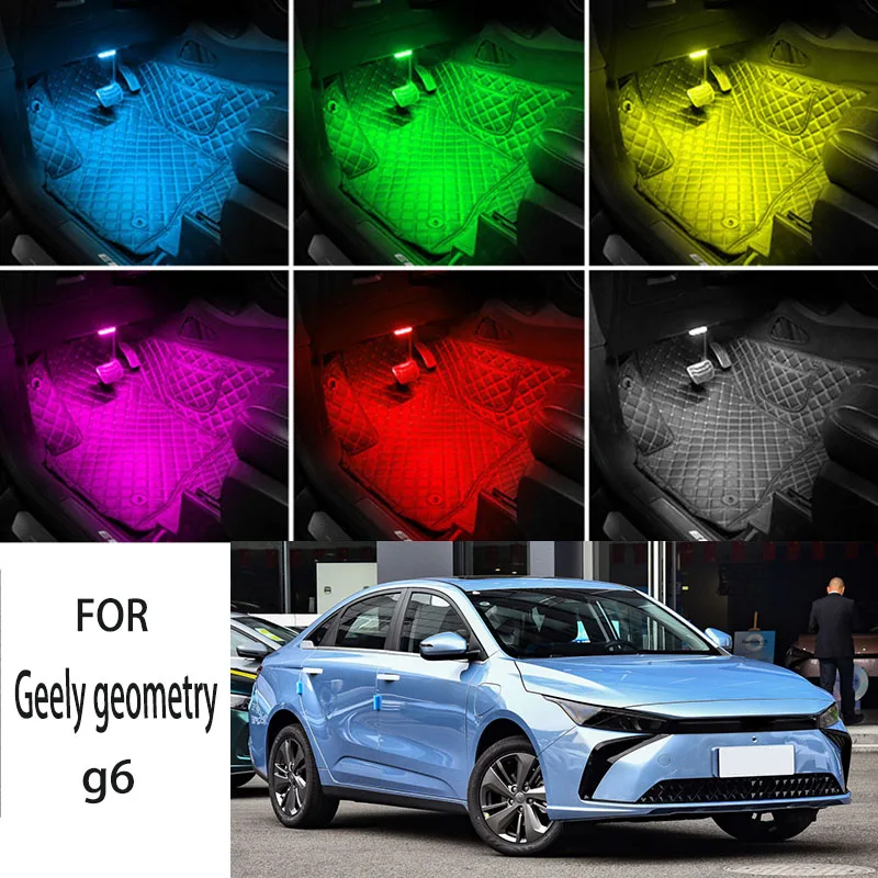 

FOR Geely geometry-g6 LED Car Interior Ambient Foot Light Atmosphere Decorative Lamps Party decoration lights Neon strips