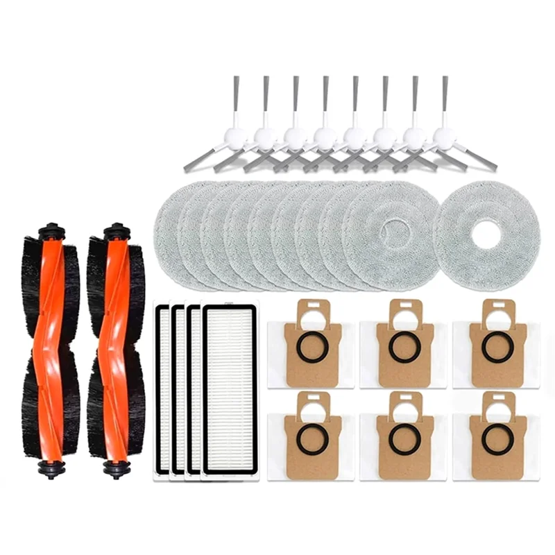 

B64B-For Xiaomi Robot Vacuum X20+ / X20 Plus Parts Accessories Main Brush Side Brush Hepa Filter Mop Cloth Dust Bag
