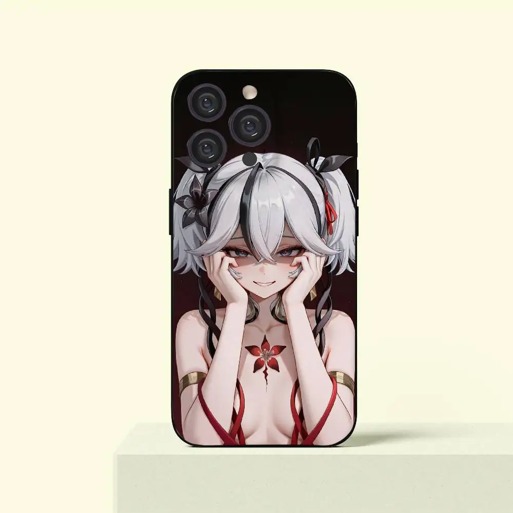 

Camellya Phone Case For IPhone 16 16e Plus Pro MAX15 14 13 12 11 XSmax Soft Black Case