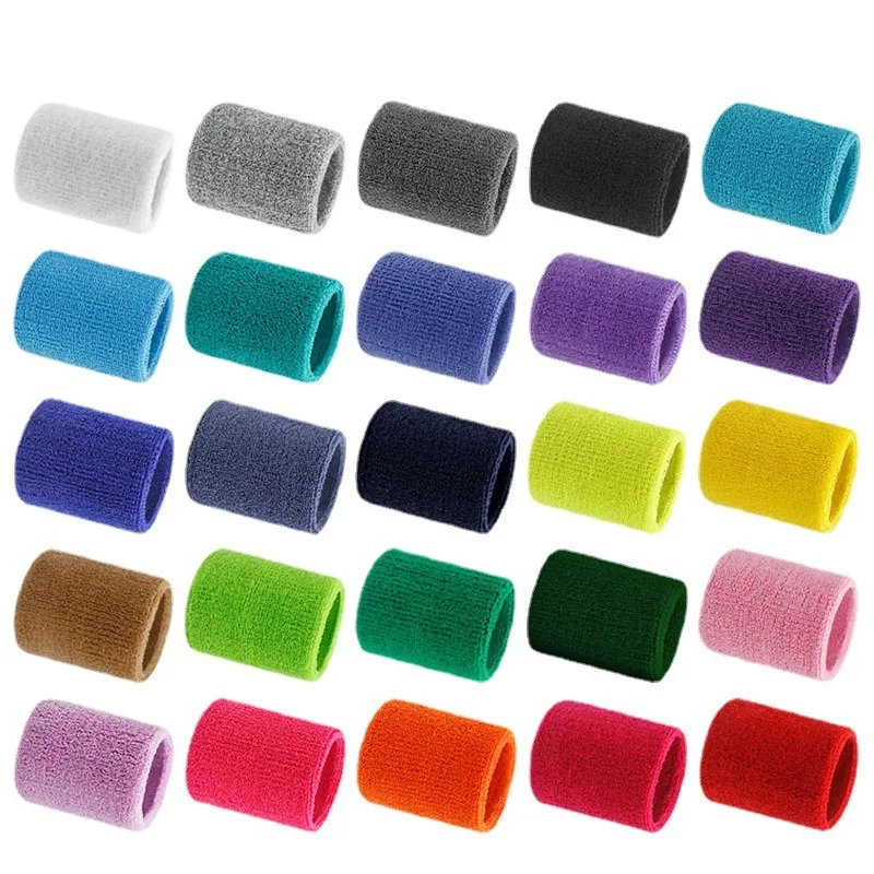 Tennis Sports Pcs Wristbands Towel Sweat 2 Bands Wrist Guard For Basketball Volleyball padel Fitness Sweatbands Wrist Wrap Cuff