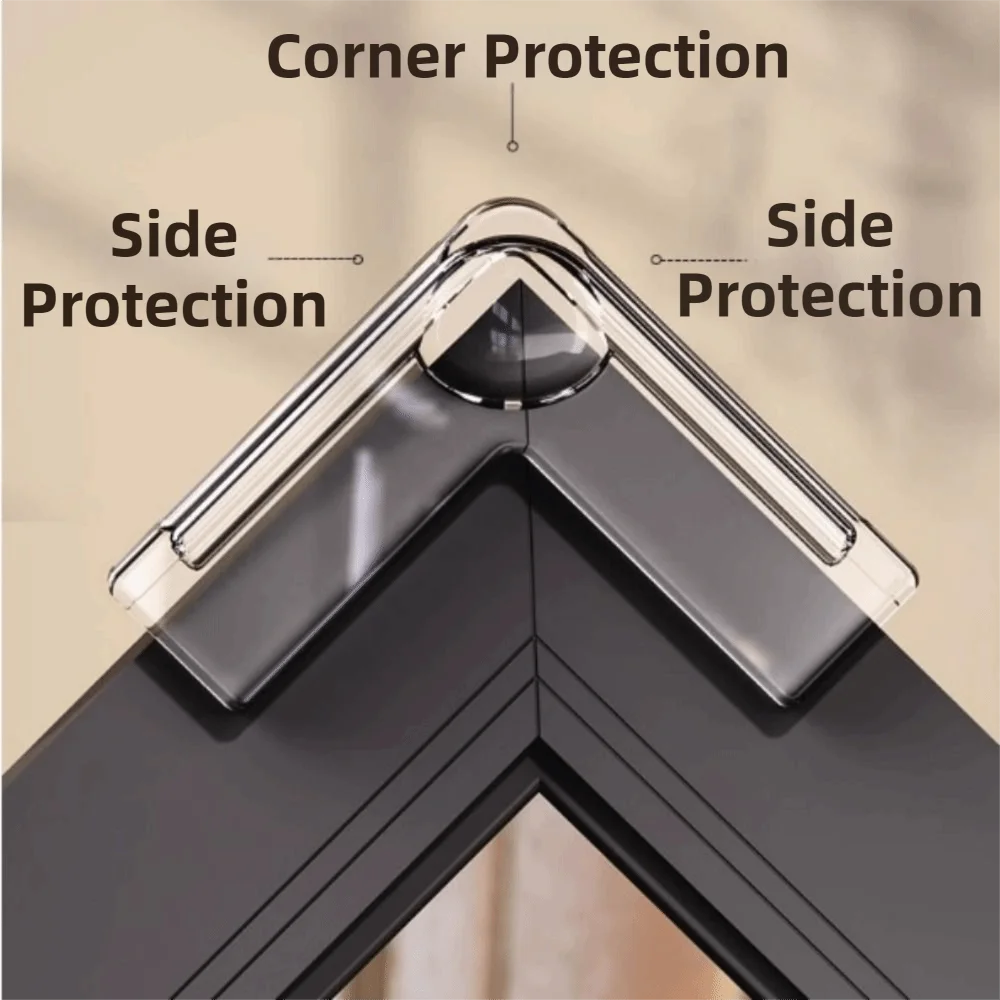 10Pcs Transparent Furniture Corner Guard Pre-Taped Adhesive Soft Corner Protectors Easy-to-Peel Tab No Odor Corner Covers