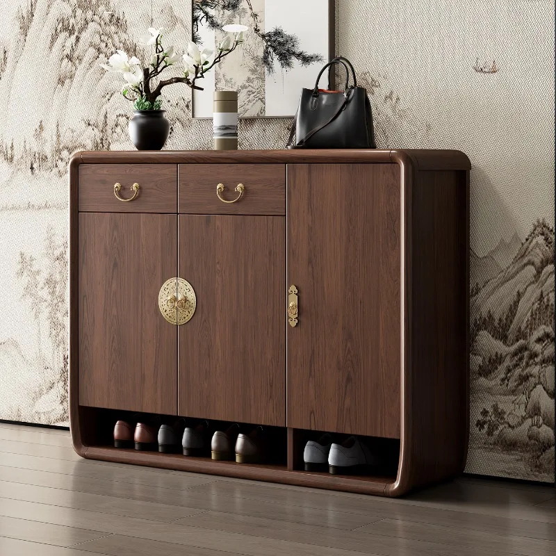 

Vintage Entryway Shoe Cabinet Asian Style Home Storage Organizers Shoe Cabinet Wooden Luxury Schoenen Opbergsysteem Furniture