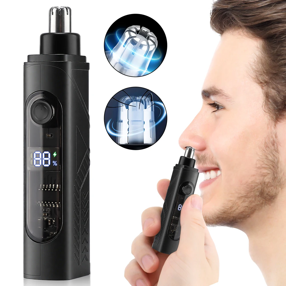 

Electric Nose Hair Trimmer Portable Ear Hair Shaver Clipper for Men Women Ear Nose Hair Trimmer Man Clean Trimer Remover Kit