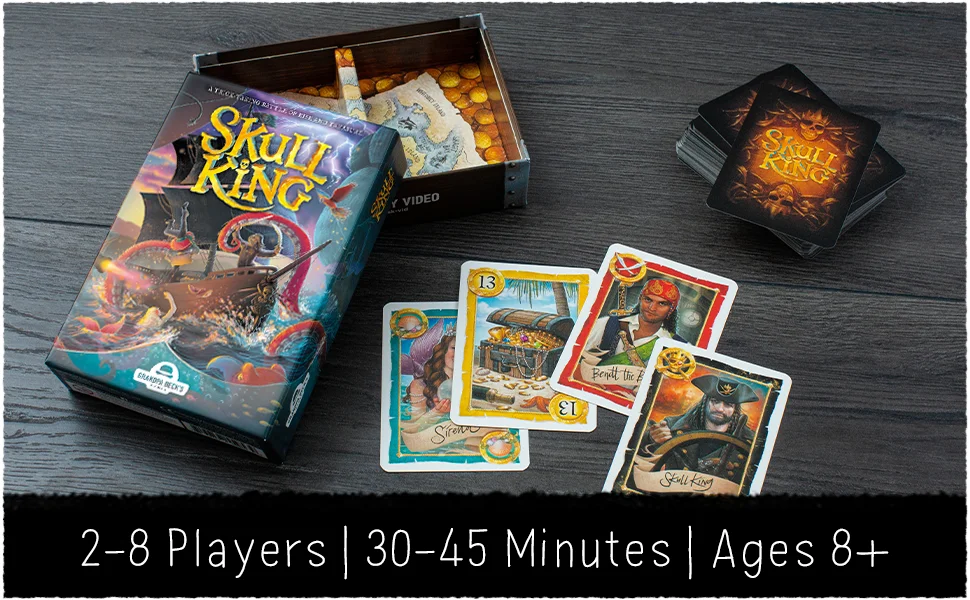 New English version Skull King Ultimate pirate game Hide your Kingdom creator card board game