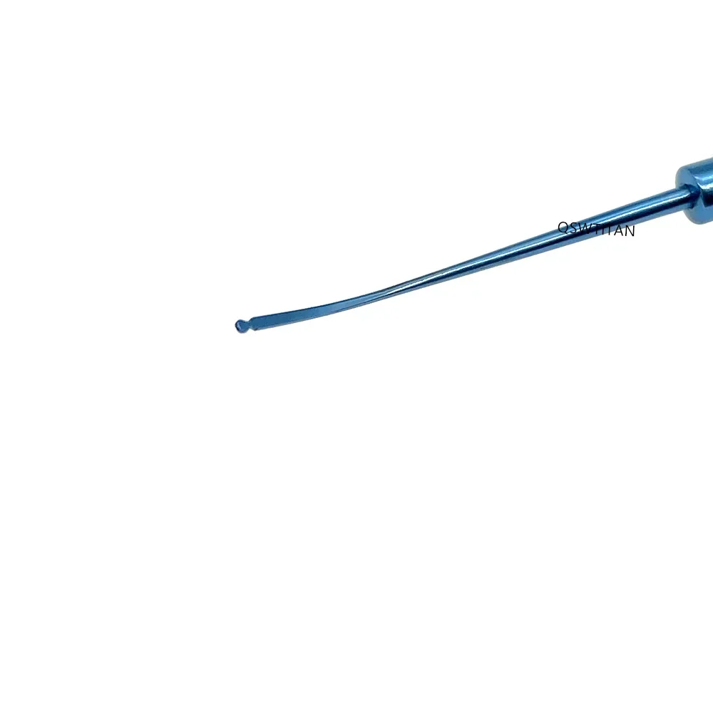 Ophthalmic Koch Nucleus Spatula Hook With Notches Titanium Eyes hook Microsurgical Instrument