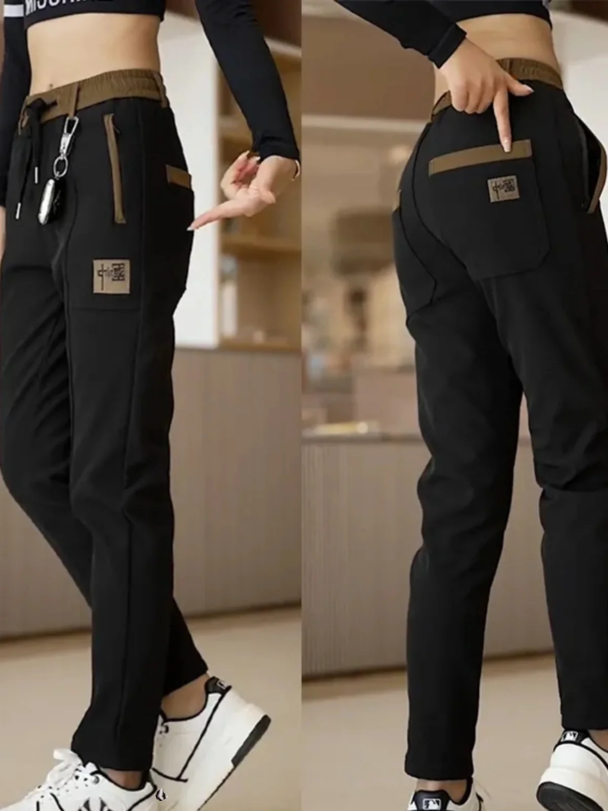 

Мужские повседневные брюки из вышитого ледяного шелка прямого кроя с защитой от солнца, модные брендовые летние длинные брюки для отдыха