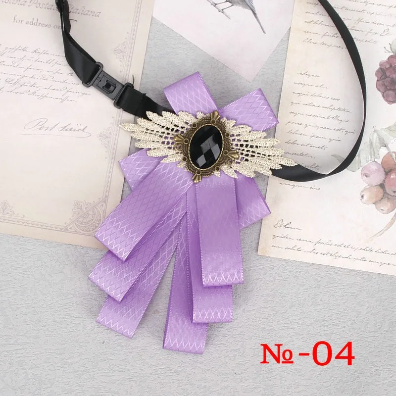 57 farben Wunderschöne Band Bowtie Schwarz Schmuck Metall Männer Hochzeit Party Schmetterling Weibliches Hemd Zubehör Damen Luxus Pin Fliege – Detail 10