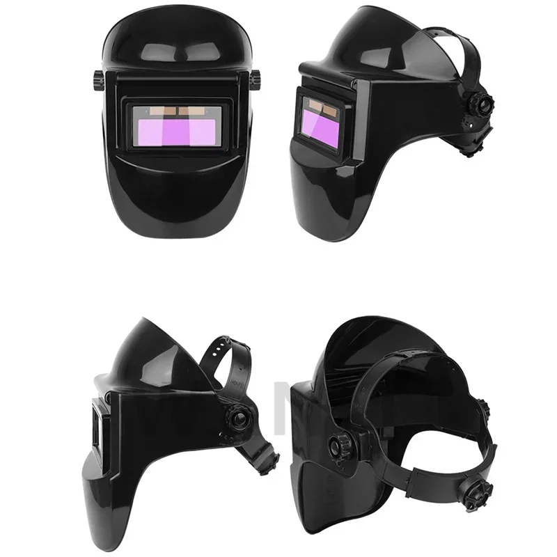 Portable Electric Welding Protective Face Shield Solar Auto-Darkening Argon Arc Welding Head-Mounted Face Protective Helmet Mask