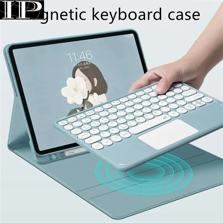 

Wireless Magic Bluetooth Keyboard Tablet Case for Apple IPad 10th 2022 8 9 Generation Funda Cover Pro 11 12 9 Inch Air 3 4 5