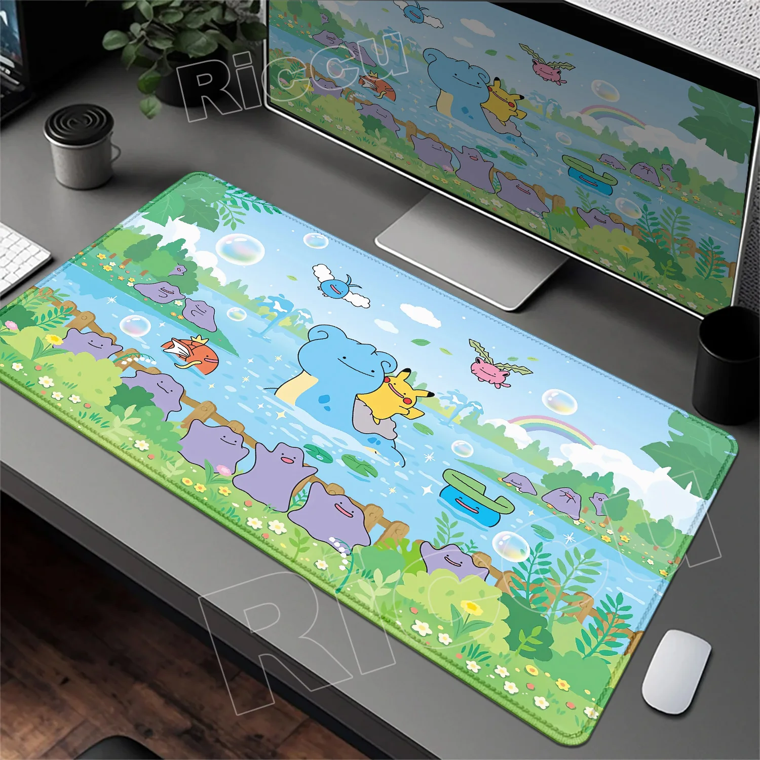 

Kawaii аниме коврик для мыши большой резиновый коврик для клавиатуры и мыши ковер противоскользящий игровой коврик для мыши ковер для ноутбука и ПК милый коврик для мыши P-Pokemons