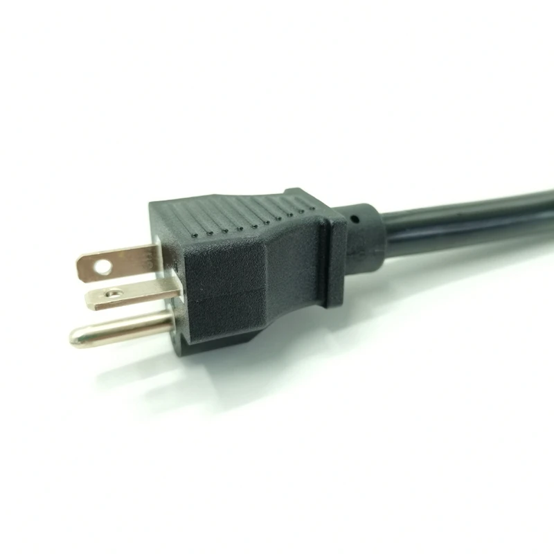 4 шт. круглый два горизонтального американского стиля шнур питания с тремя вилками американский стандартный кабель питания штепсельная вилка американского стандарта