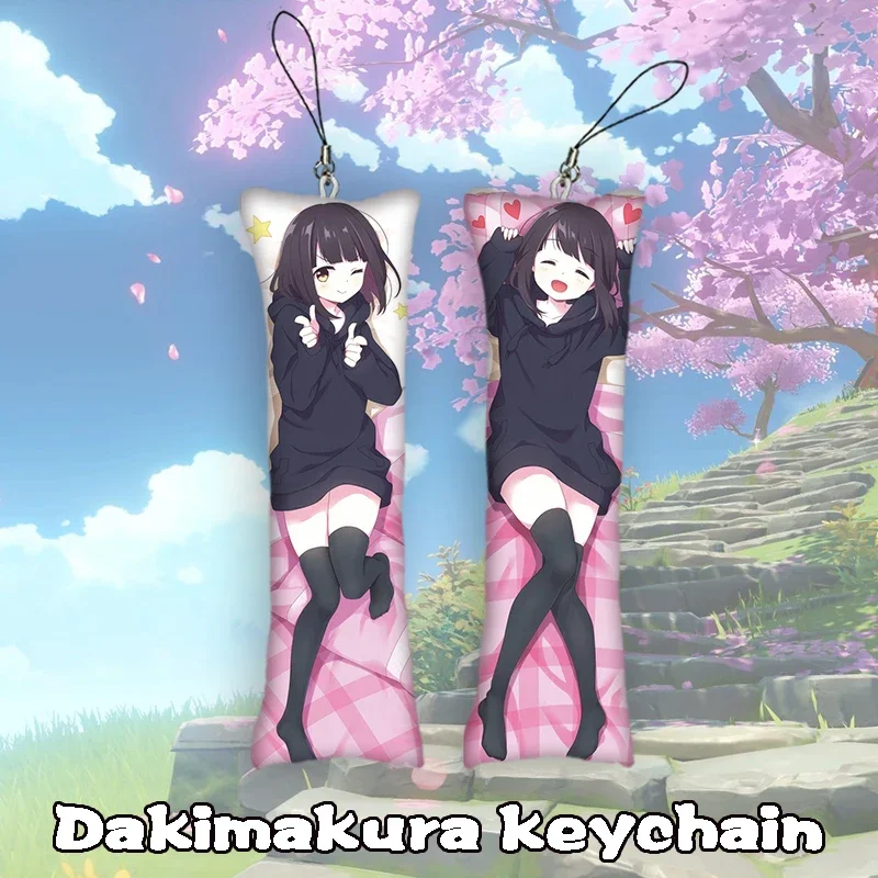 

Fashion Cute Menhera-Chan Dakimakura Keychain Double Sided Mini Key Chain Hanging Ornament Phone Cute Gift