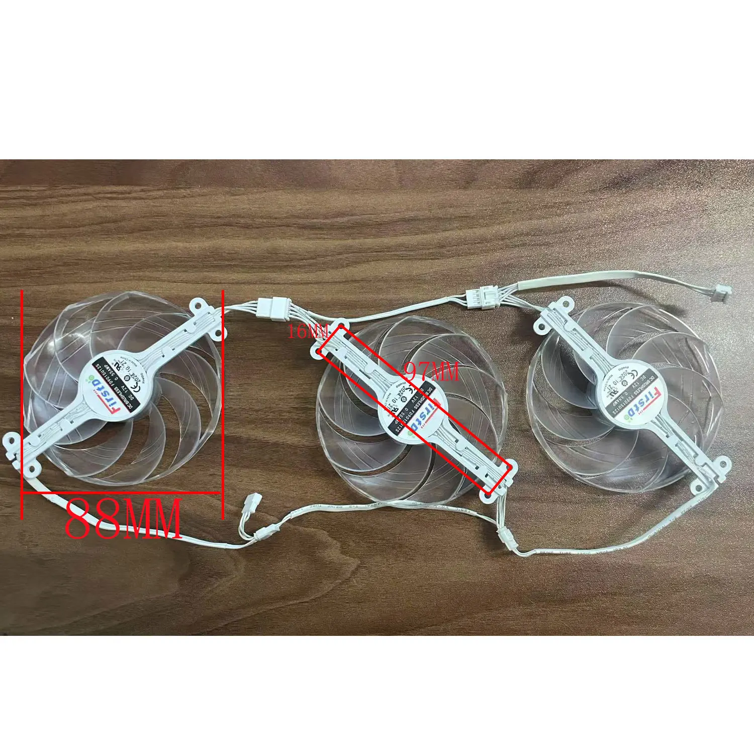 Kankeirr 88 مللي متر 4PIN FD9015U12S تيار مستمر 12 فولت 0.55A ل ASRock إنتل قوس B580 الصلب أسطورة 12 جيجابايت OC بطاقة الرسومات استبدال الملحقات