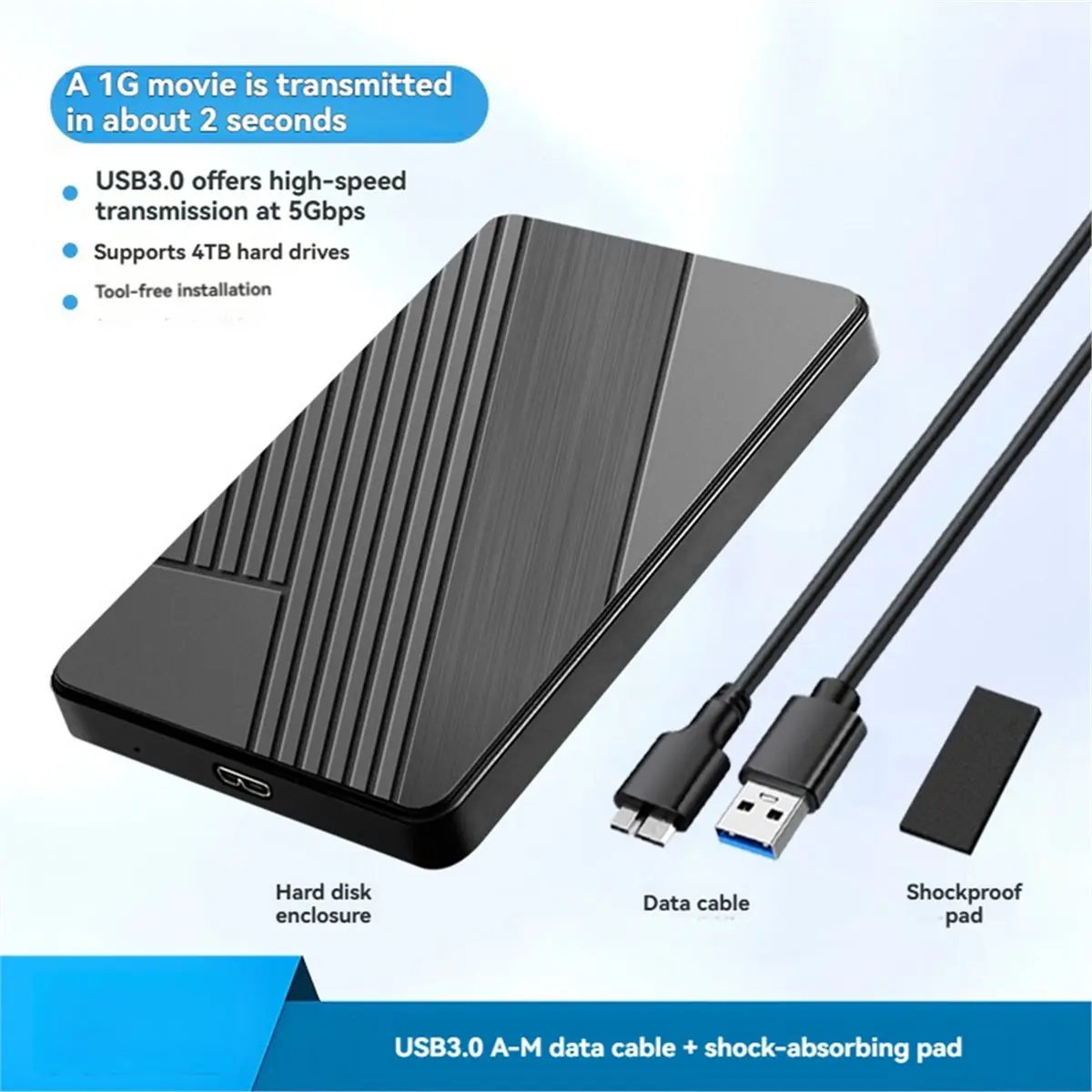 618 Mega Sale 2.5 Inch SATA External Hard Drive Enclosure USB 3.0 to SATA Hard Disk Case SSD External Storage HDD Enclosure