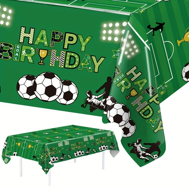 1pc Football Tablecloth Suitable for Birthday Parties,wedding decorations,summer decoration,garden decor for outside,outdoor dec