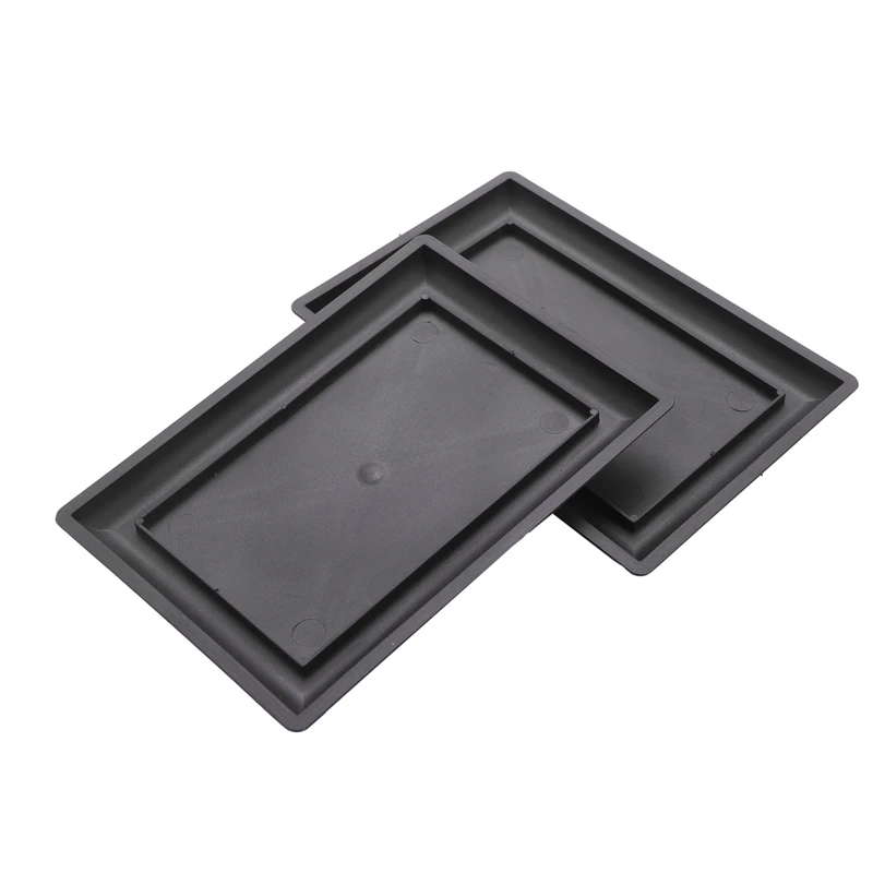 أوعية بونساي مكونة من 6 قطع - صينية رطبة عميقة كلاسيكية مع شبكة مدمجة للنباتات والزهور والأعشاب والأواني البلاستيكية المربعة-AA80