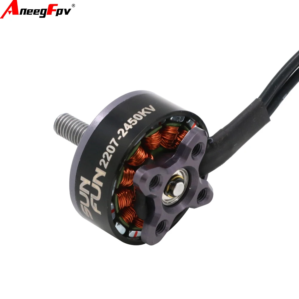 1/4 قطعة مجموعة Sun Fun 2207 فرش السيارات CW الموضوع ل FPV سباق 1750KV 2450KV 2750KV كوادكوبتر RC قطع غيار الطائرة بدون طيار #6